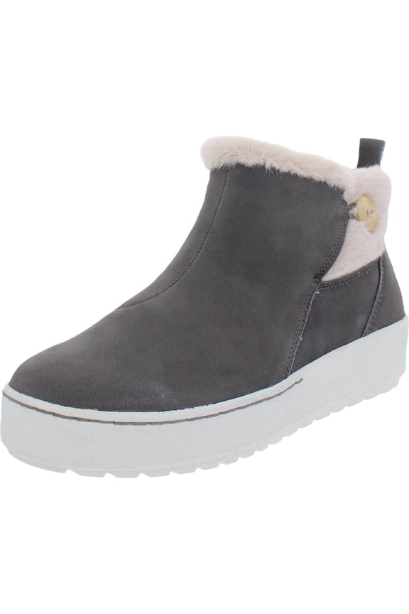 Womens Heidi Faux Leather Slip On Shooties