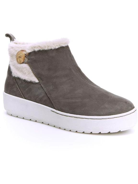 Womens Heidi Water Resistant Leather Ankle Chelsea Boots