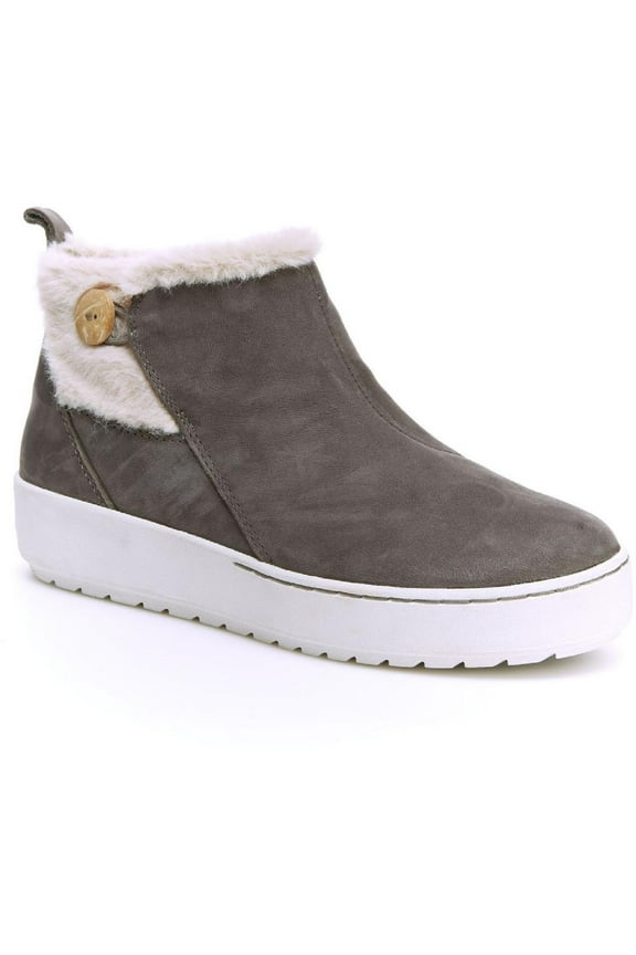 Womens Heidi Water Resistant Leather Ankle Chelsea Boots