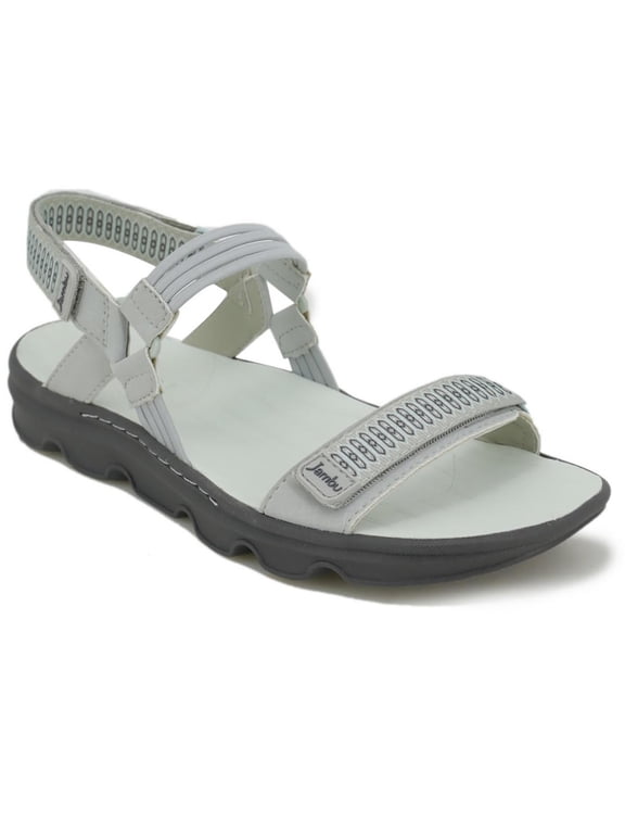 Womens Seaside Water Ready Ankle Strap Slingback Wedge Sandals