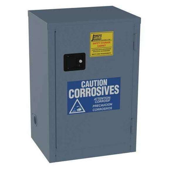 Jamco Corrosive Safety Cabinet,12 gal.,Blue CK12BP