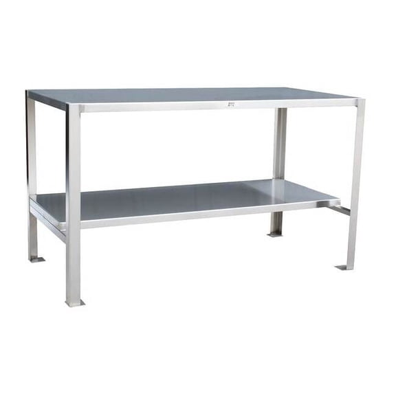 Jamco Fixed Work Table,SS,48" W,24" D YE248