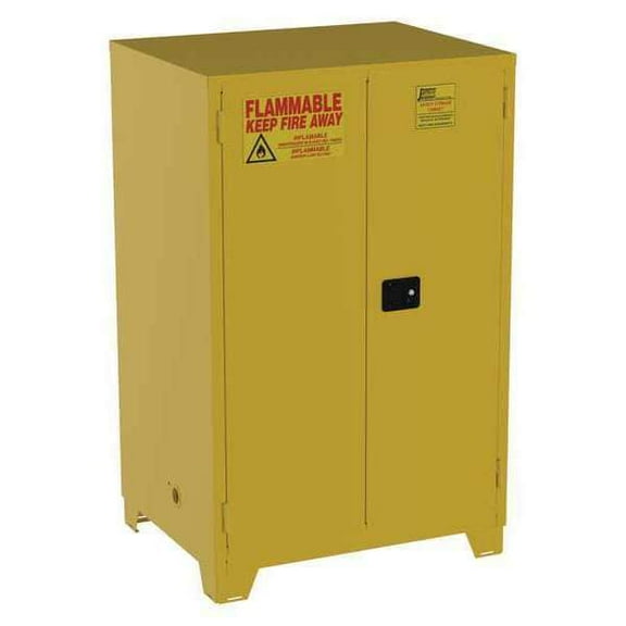 Jamco Flammable Safety Cabinet,90 Gal.,Yellow FM90YP