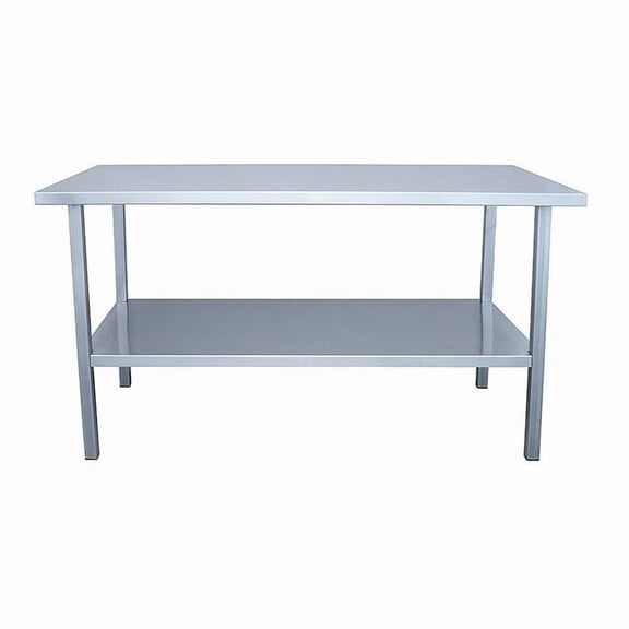 Jamco Workbenches, Stainless Steel, 72" W, 34" Height, 1200 lb., Straight UK372