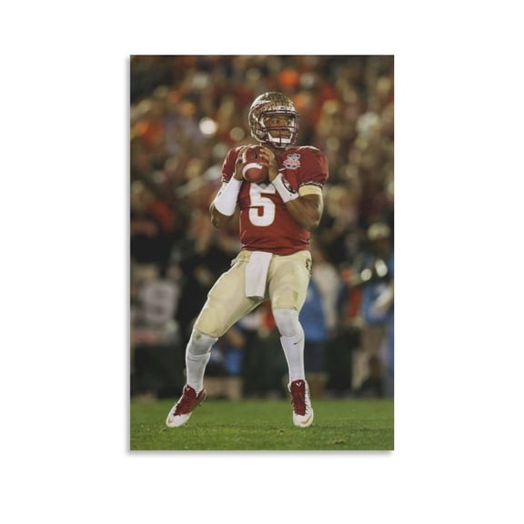 Jameis Winston Canvas Poster Canvas Wall Art Prints Poster Gifts Photo Picture Painting Posters Room Decor Home Decorative 20x30inch(50x75cm)