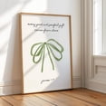 thumbnail image 1 of James 1:17 Coquette Room Decor, Sage Green Wall Art, Christian Wall Art, Bible Verse Decor, Dorm Room Poster, Bow Print Wall Art, Modern Wall Decor, 24x36 UNFRAMED, 1 of 2