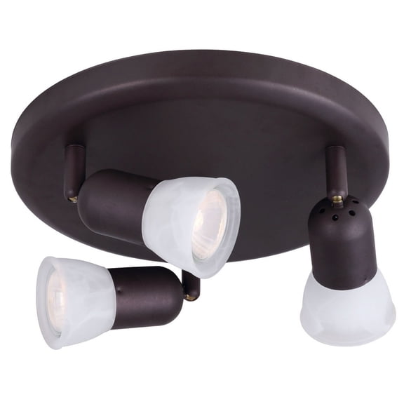 ICW356A03ORB10 Canarm Inc James - 3 Light Flush/Wall Mount-6 Inches Tall and 10 Inches Wide-Oil Rubbed Bronze Finish