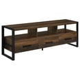 thumbnail image 1 of James 3-drawer Composite Wood 60" TV Stand Dark Pine, 1 of 5