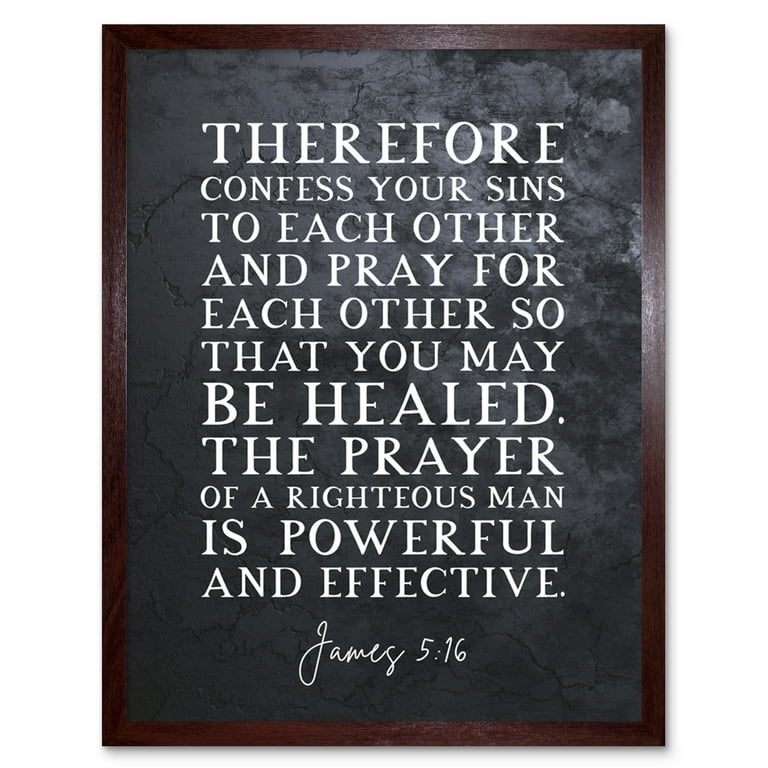 LIVE IN VERSE ～THE BEST～ James 5:16 Pray For Each Other So That You May Be Healed Christian