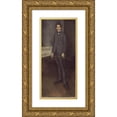 thumbnail image 1 of James Abbott McNeill Whistler 10x18 Gold Ornate Wood Frame and Double Matted Museum Art Print Titled - George W. Vanderbilt (1897-1903), 1 of 4