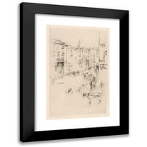 James Abbott McNeill Whistler 11x14 Black Modern Framed Museum Art Print Titled - A Street in London (1885)