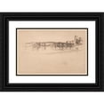thumbnail image 1 of James Abbott McNeill Whistler 14x11 Black Ornate Wood Framed Double Matted Museum Art Print Titled: The Little Putney, No. 1 (ca. 1879), 1 of 5