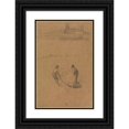 thumbnail image 1 of James Abbott McNeill Whistler 17x24 Black Ornate Framed Double Matted Museum Art Print Titled: Two Men and a Boat, 1 of 5