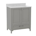thumbnail image 1 of Flash Furniture FFIR11007GY 30" Free Standing Single Basin Vanity Set - Grey, 1 of 7