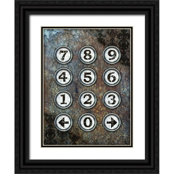 James, Andrea 25x32 Black Ornate Wood Framed with Double Matting Museum Art Print Titled - New Punk III