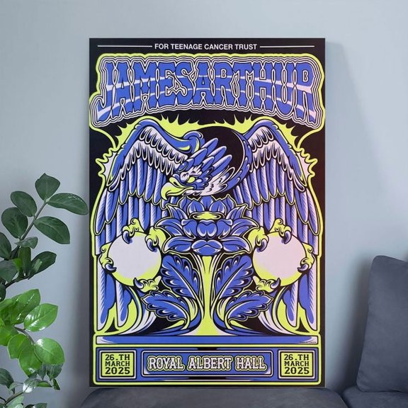 James Arthur Autographed Print Size 24''x36'' - Postora