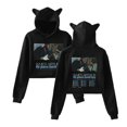 thumbnail image 1 of James Arthur Cat Ear Fashion Trendy Women's Short Hoodie Sportswear, 1 of 2