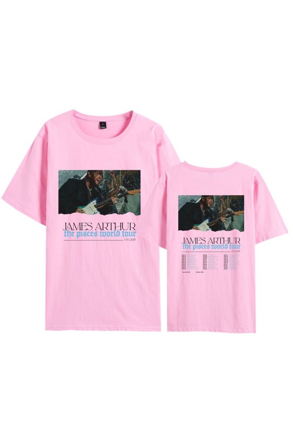 James Arthur Inspired Unisex T-Shirt Cotton-Blend Summer Short Sleeve Round Neck Graphic Design Casual Fashion Top for Men & Women