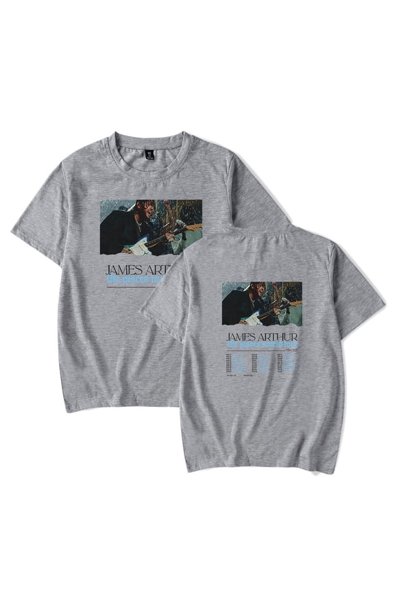 James Arthur Merch T-shirt Classic Printed Hip Hop Short Sleeve Role Playing Fashion Round Neck Top