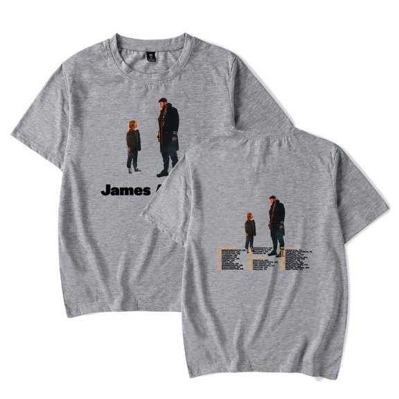 James Arthur Merch T-shirt Men's and Women's Round Neck Short Sleeve Top Summer