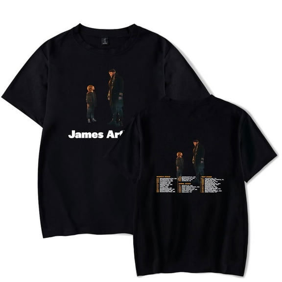 James Arthur Merch T-shirt Men's and Women's Round Neck Short Sleeve Top Summer
