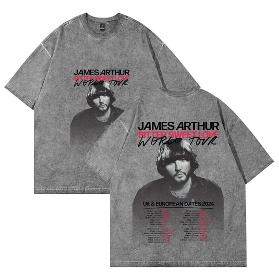 James Arthur T-Shirt Summer Crew Neck Short Sleeve T-Shirt Unisex Street Fashion Clothing Tops