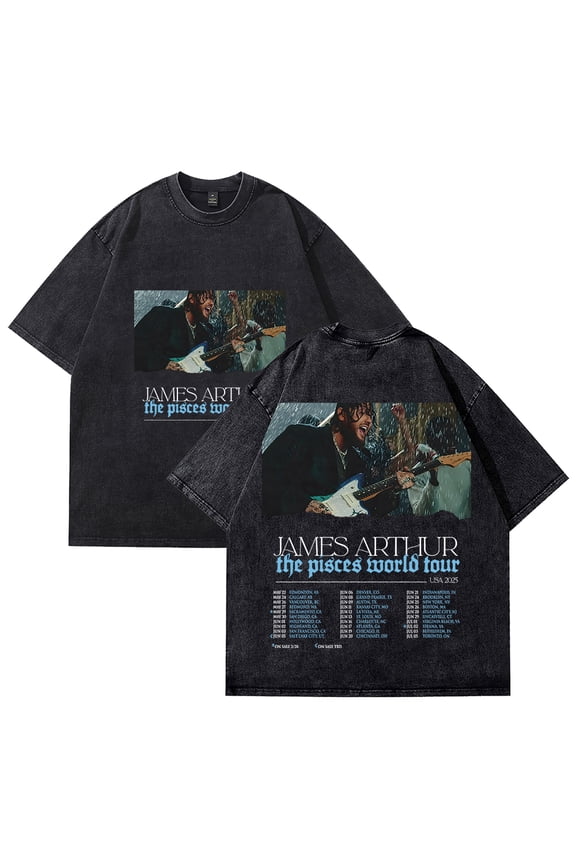 James Arthur T-Shirt Summer Crew Neck Short Sleeve T-Shirt Unisex Street Fashion Clothing Tops