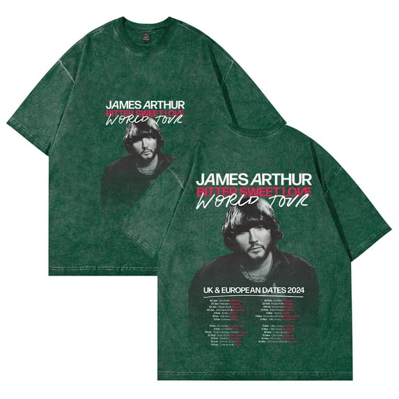 James Arthur T-Shirt Summer Crew Neck Short Sleeve T-Shirt Unisex Street Fashion Clothing Tops