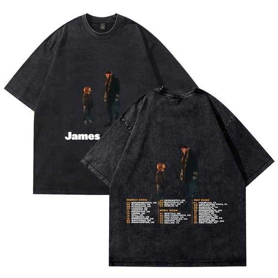 James Arthur T-Shirt Summer Crew Neck Short Sleeve T-Shirt Unisex Street Fashion Clothing Tops