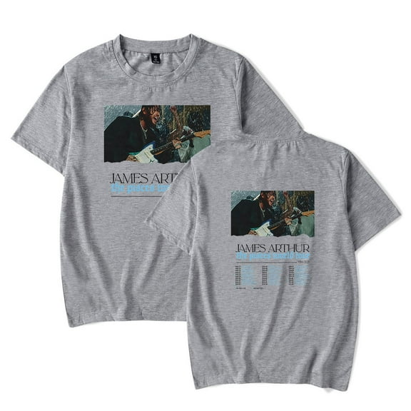 James Arthur Unisex retro casual loose summer short sleeved T-shirt top