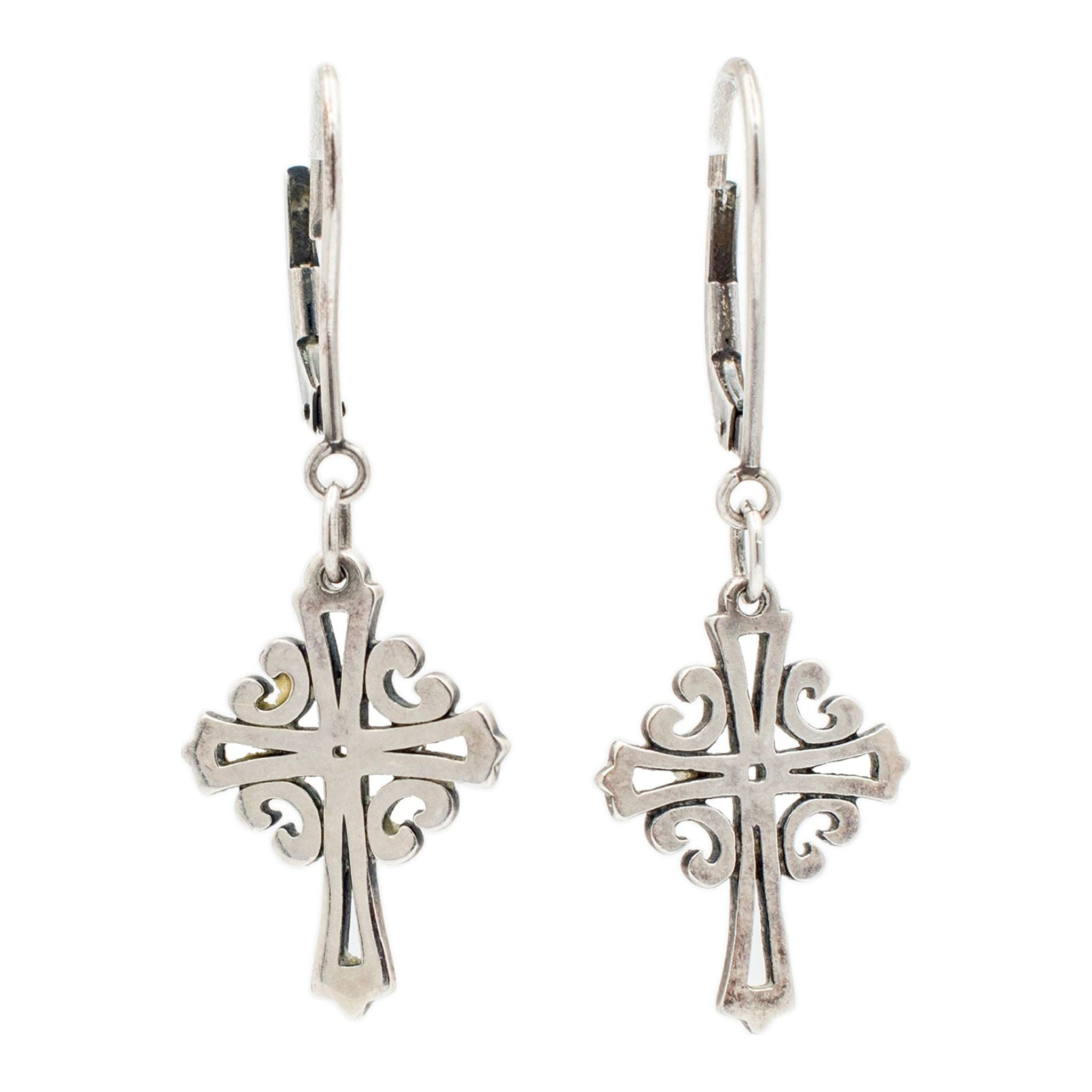 James Avery 925 Sterling Silver Retired Adorned Cross Dangle