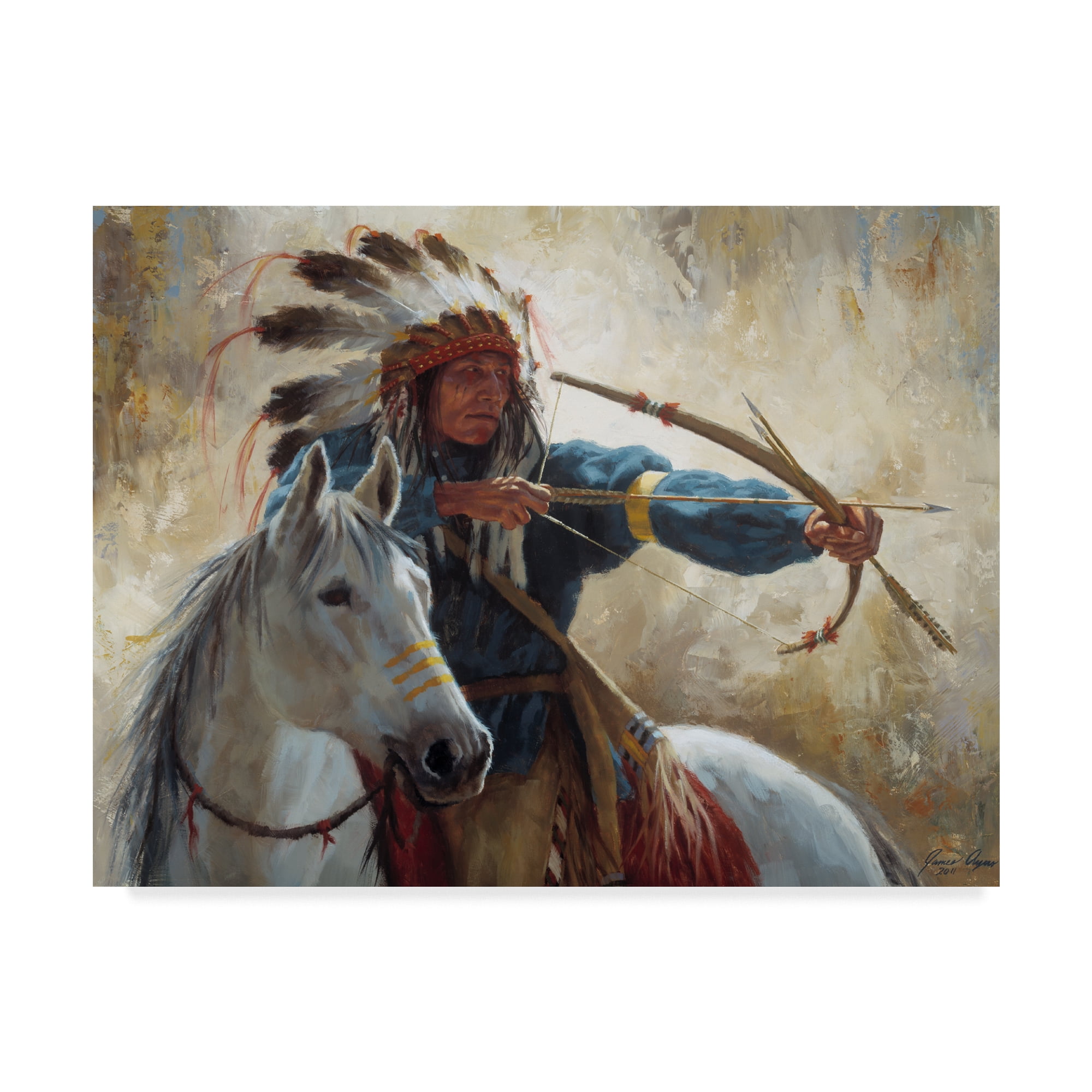 James Ayers 'The Guardian And Horse' Canvas Art