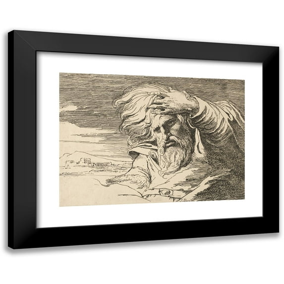 James Barry 18x14 Black Modern Framed Museum Art Print Titled - Eastern Patriarch (1803)