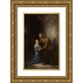 thumbnail image 1 of James Bertrand 16x24 Gold Ornate Framed and Double Matted Museum Art Print Titled - The Education of the Virgin (1872), 1 of 4