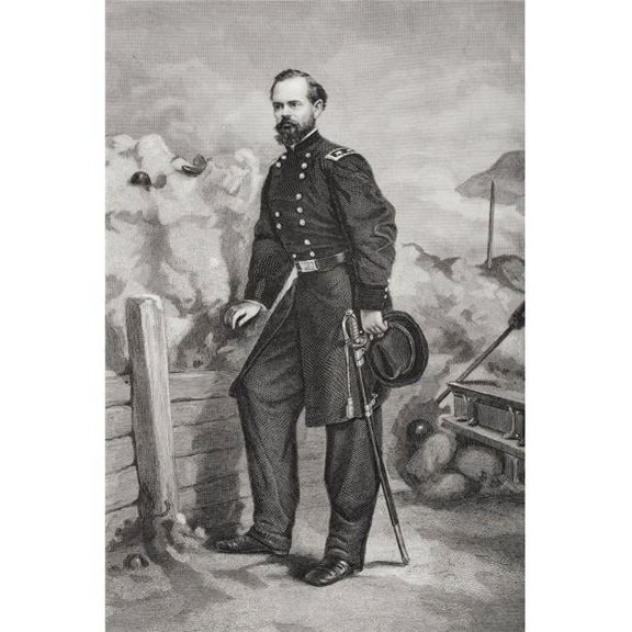 James Birdseye Mcpherson 1828 To 1864 Union General In American Civil War Killed In Atlanta Campaign Painted By Thomas 1