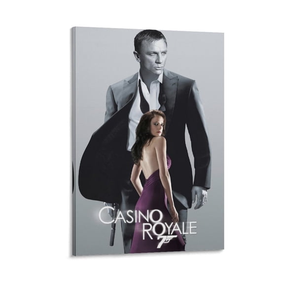 James Bond 007 Casino Royale Movie Print Poster (4) Print Photo Art Painting Canvas Poster Home Decorative Bedroom Modern Decor Posters Gifts 12x18inch(30x45cm)