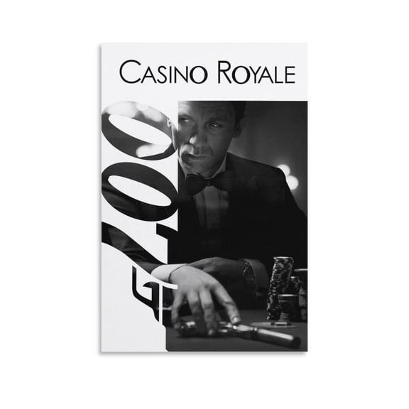 James Bond 007 Casino Royale Movie Print Poster (7) Picture Print Wall Art Poster Painting Canvas Posters Artworks Gift Room Aesthetic 12x18inch(30x45cm)