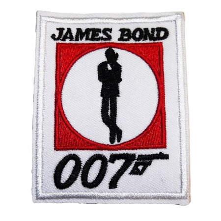 James Bond 007 Classic Logo 3" Tall Embroidered Patch