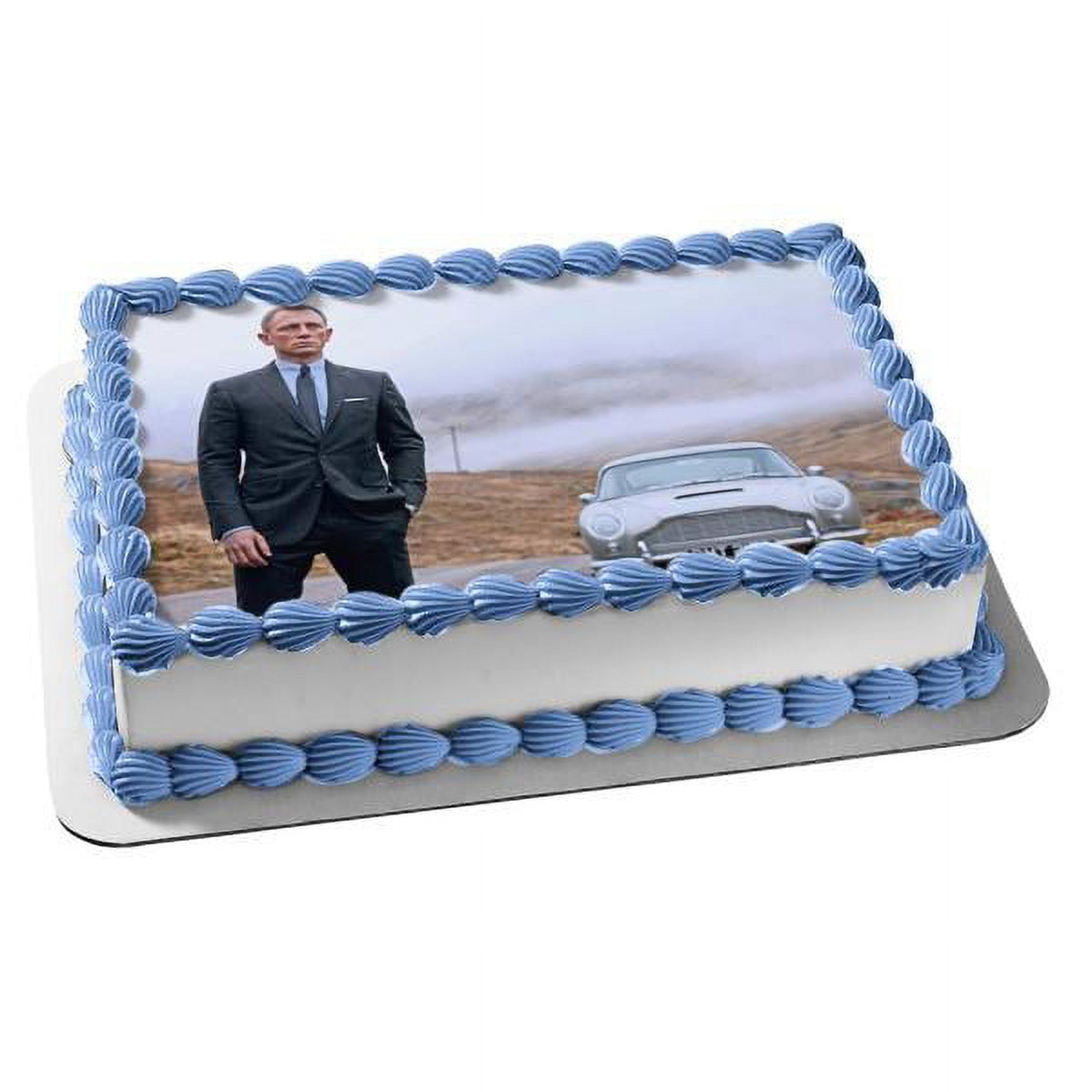 Aston Martin Car Edible Icing Cake Topper 01 – the caker online