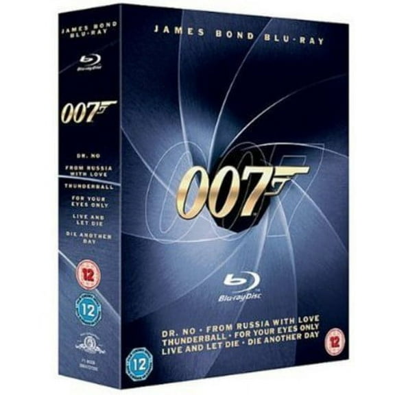 James Bond Blu-ray Movie Collection, 6 Films, [Blu-ray] [2008] Region Free Dr. No / From Russia with Love / Thunderball / For Your Eyes Only / Live and Let Die / Die Another Day
