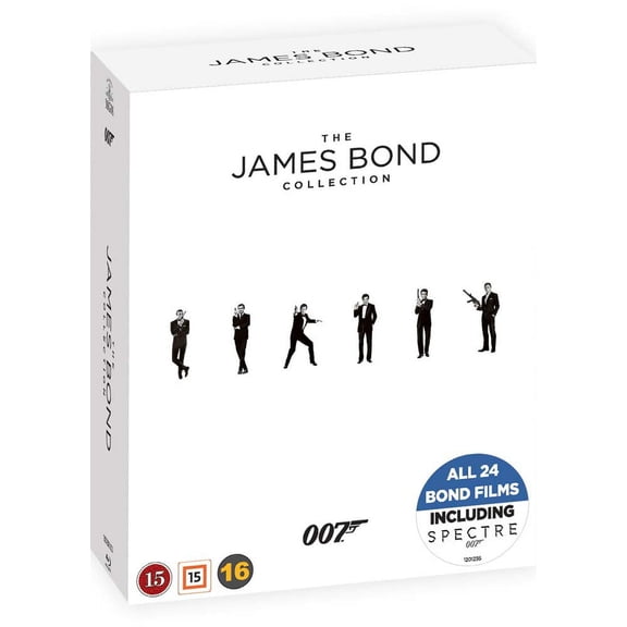 James Bond Collection - 24-Disc Box Set ( Spectre/ Skyfall / Quantum of Solace / Casino Royale / Die Another Day / The World Is Not Enough / Tomorrow Never Dies [ Blu-Ray, Reg.A/B/C Import - Denmark ]