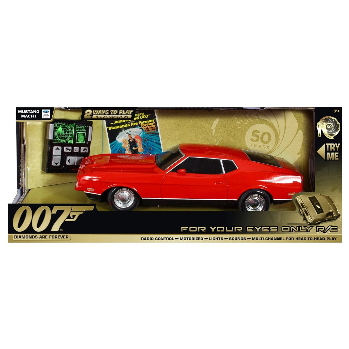 Mustang Mach 1 1:20 ラジコンカー James Bond Light and Sound