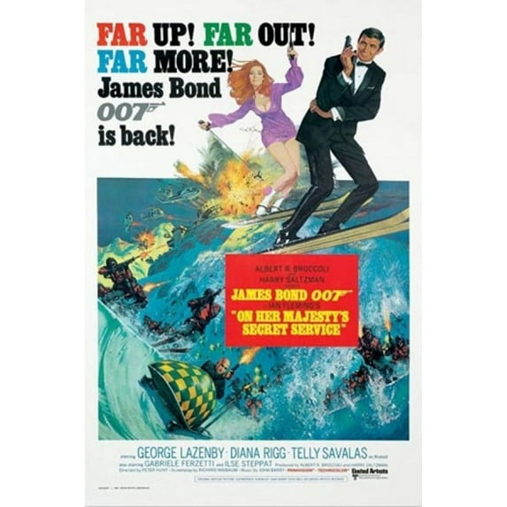 James Bond - On Her Majesty's Secret Service Poster (24 x 36)