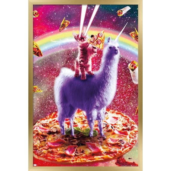 James Booker - Laser Eyes Outer Space Wall Poster, 14.725" x 22.375", Framed