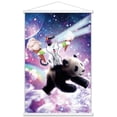 thumbnail image 1 of James Booker - Laser Rave Space Cat Wall Poster with Wooden Magnetic Frame, 22.375" x 34", 1 of 3