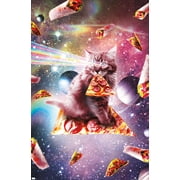 James Booker - Outer Space Pizza Cat Wall Poster, 22.375" x 34"