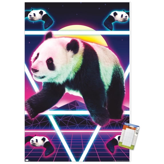James Booker - Panda Rave Wall Poster, 14.725" x 22.375"