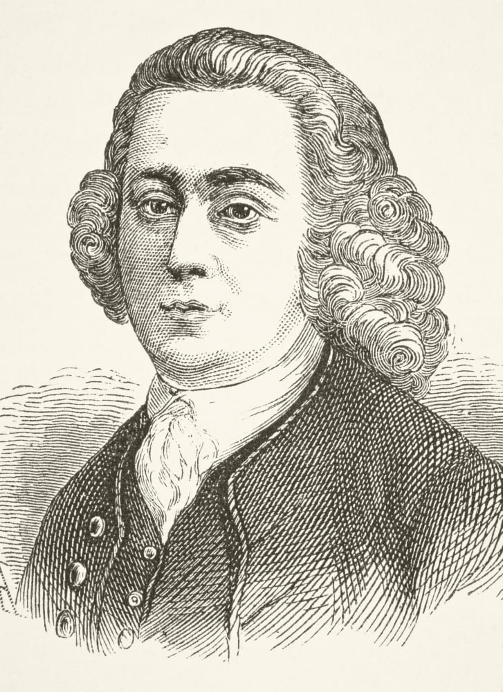 James Brindley 1716 - 1772 English Pioneer Canal Builder From The National And Domestic History Of England By William Aubrey Published London Circa 1890 Canvas Art - Ken Welsh Design Pics (24 x 34)