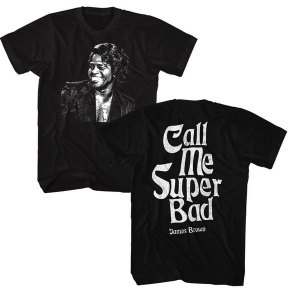 James Brown Call Me Super Bad Black Adult S/S Tshirt ***F&B*** S