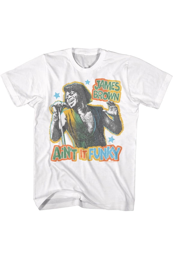 James Brown Funky White T-Shirt